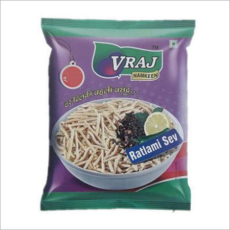 Ratlami Sev Namkeen - 350 Grams, Regular Size | Crunchy Texture, Spicy & Salty Flavor, 2-6 Months Shelf Life, High Protein Content