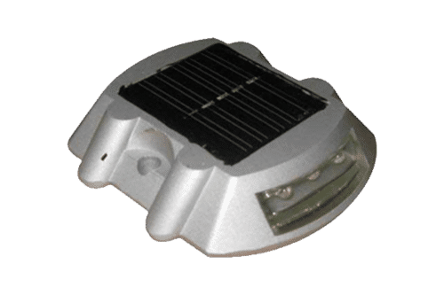 Silver Solar Road Stud Without Shank Oval