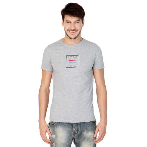 Half Sleeves T-Shirt - Cotton, S-XXL, Grey | Soft Fabric, Stylish Design, Comfortable Fit, Breathable, Durable Material