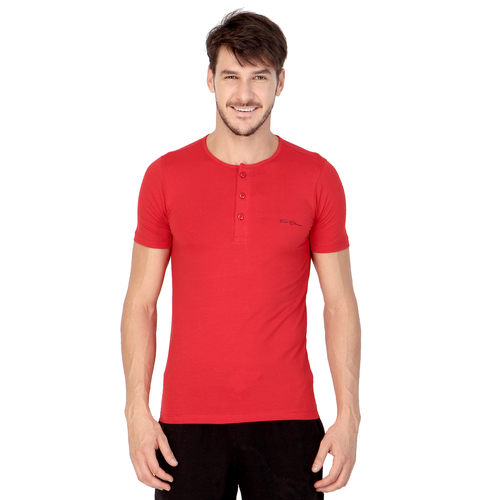 Red colour plain shirt