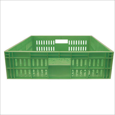 Green Rectangular Bread Plastic Crates