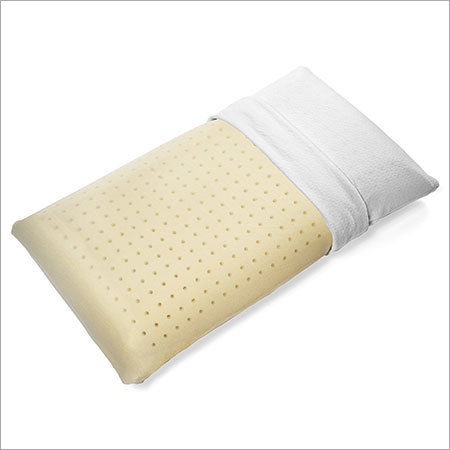 Memory Foam Pillow - PU Foam, 16x24 inches Rectangle, White | Medium Hardness, Breathable Knitted Cover, Anti-Bacterial, Stain Proof, Excellent Neck and Shoulder Support