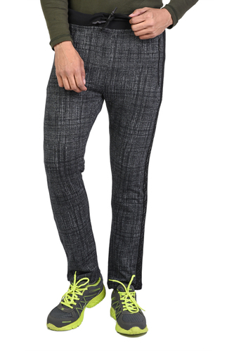 Mens Lower - Polyester, Grey, Full Length | Drawstring Closure, Elastic Waist, Side Pockets, Breathable, Durable, Lightweight, Versatile, Regular Fit