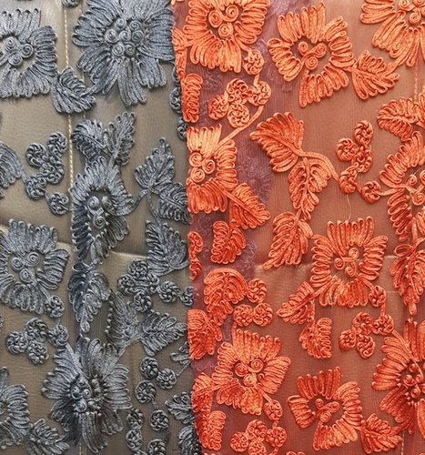 Designer Embroidery Net Fabric