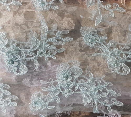Embroidered Mesh Fabric