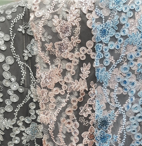 Fancy Embroidery Net Fabric