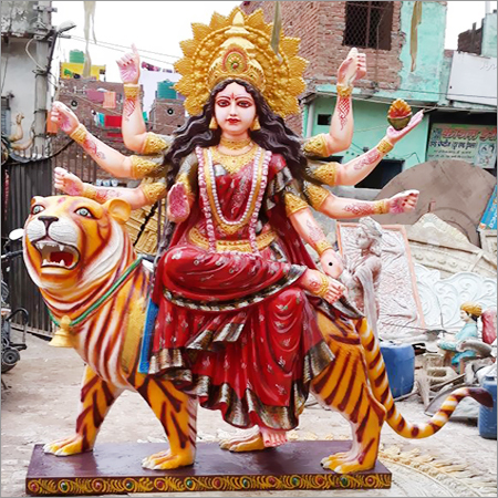 Durga Mata Statue - Color: Multicolour