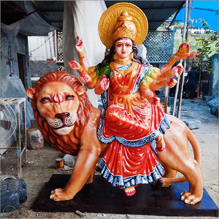 Fibre Shera Wali Mata Statue