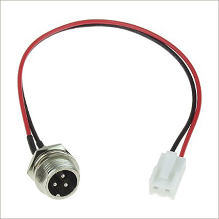 Hoverboard Charger Port with Two Wires and White Connector