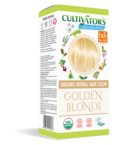 Organic Herbal Hair Color Golden Blonde