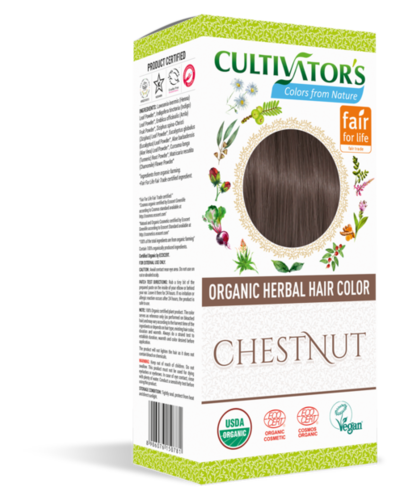 Organic Herbal Hair Color Chestnut