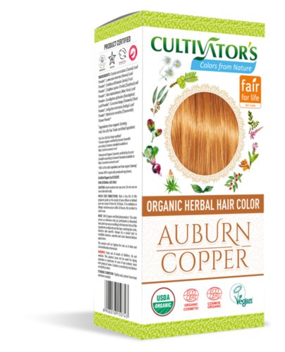 Organic Herbal Hair Color Auburn - Copper