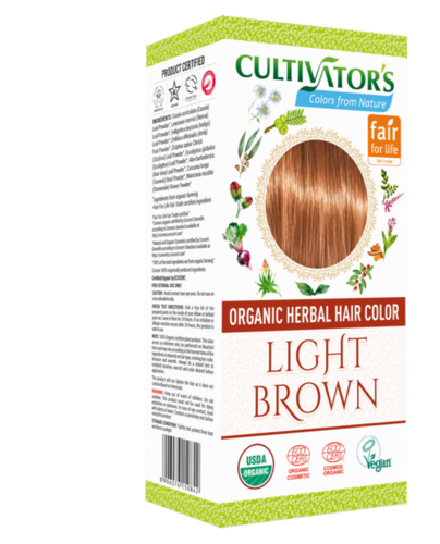 Organic Herbal Hair Color Light Brown
