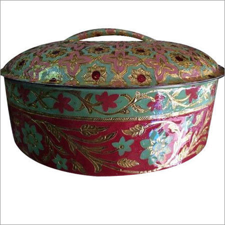 Meenakari Steel Hot Pot