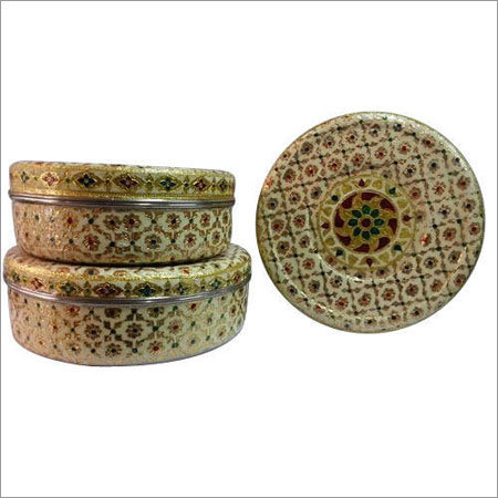 Dry Fruit Box Meenakari Work