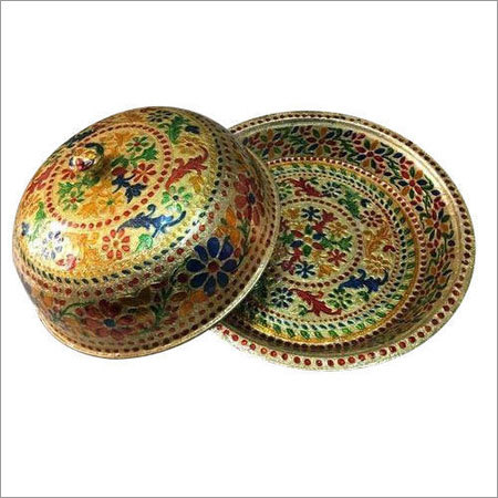 Sweet Dish Tray Meenakari Work