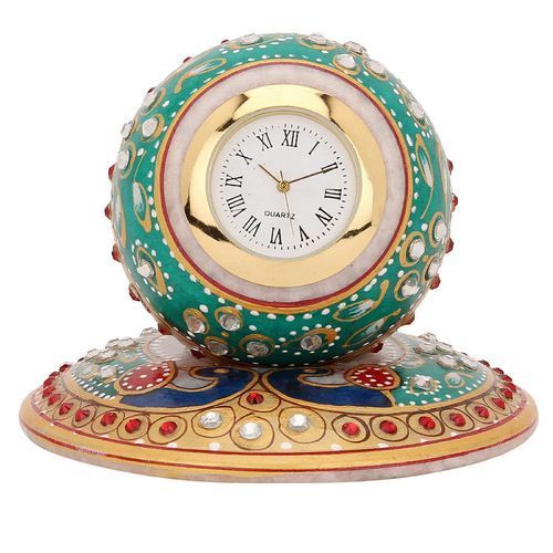 Marble Handcrafted Marble Plated Watch Clock