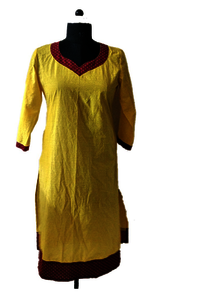 Yellow Summer Kurtis