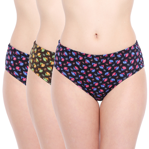 Multicolor Ladies Soft Elastic Panty