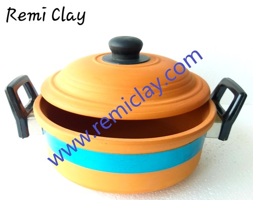 Terracotta Casserole Mud Lid Interior Coating: Clay Fine Reusable