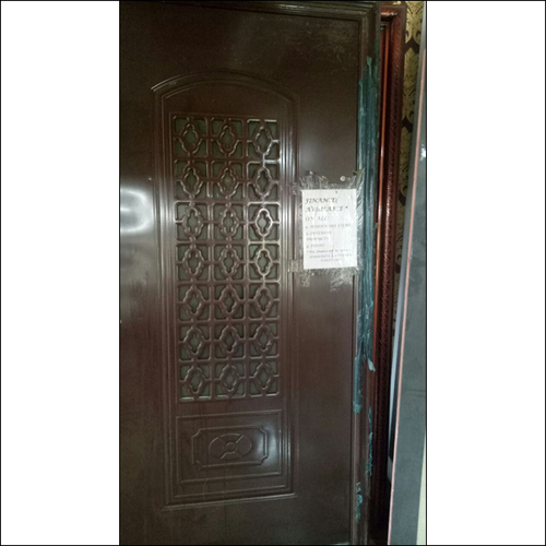 Steel Door - Steel 7x3 Feet Brown, 1.5 Inch Thick | Strong Security, Elegant Design, Weather Resistant, Easy Installation