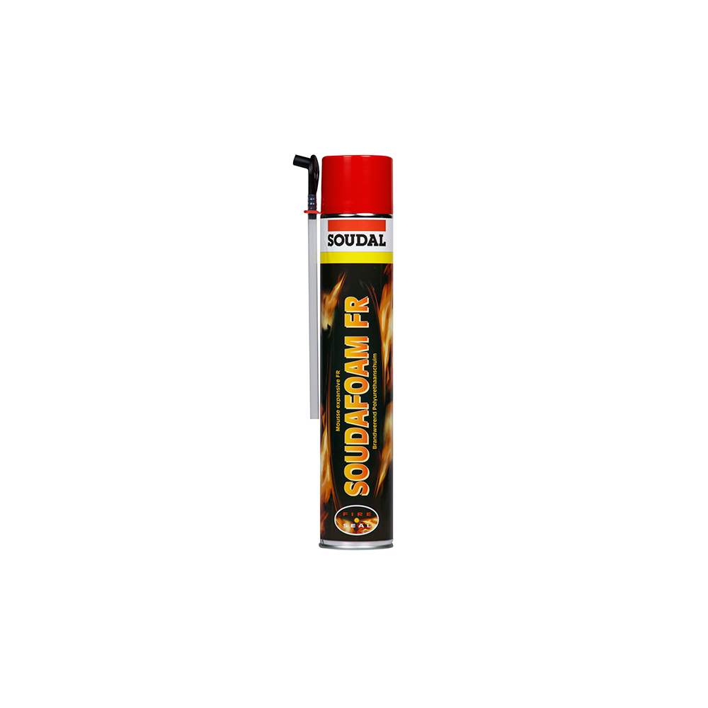soudal sealant - Polyurethane 750ml Red | Fire Retardant, Self-Expanding, Gun Application, EN 1366-4