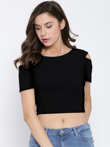 Black Trendy Tops