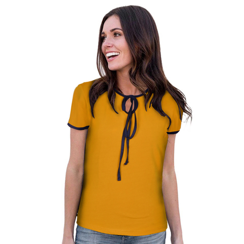 Yellow Plain T Shirt