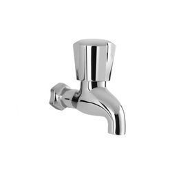 Bib Cock Queen - Brass, 1/2" Connection, Chrome Finish | Water Control, Durable Design, Easy Installation, Reliable Flow