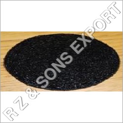 Black Beaded Coaster