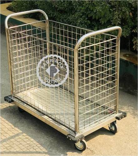 Steel Ss Linen Trolley