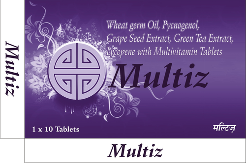 Multivitamin Multimineral Antioxidant D-Biotin Wheat Germ Oil  with Green Tea Extract Tablets