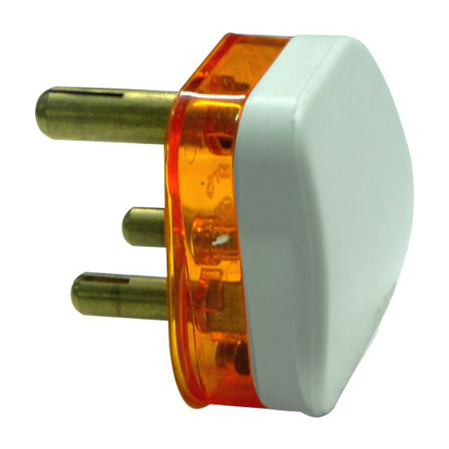 6A TOP PLUG WITH IND - 3 PIN, 240V Rated Voltage, Easy Installation, Long Lasting, Neon Indicator for Enhanced Visibility