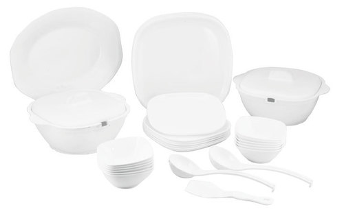 Square Plain Dinner Set