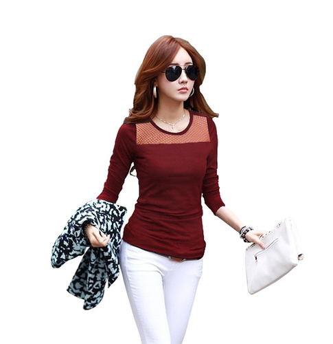 Maroon Printed Tops