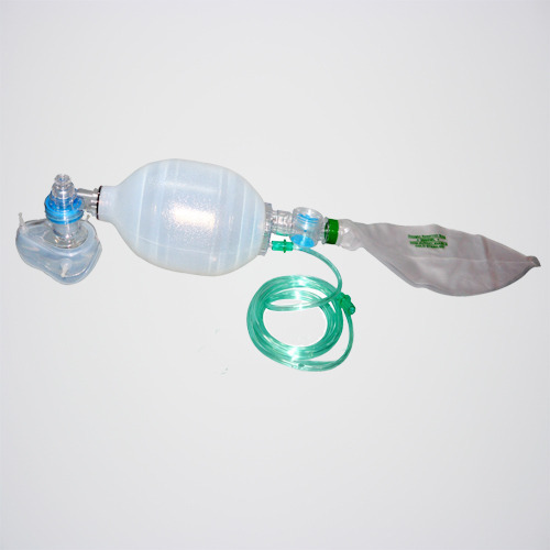 White-Green  Adult Silicone Resuscitator