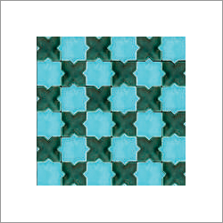 Aqua mosaic tiles