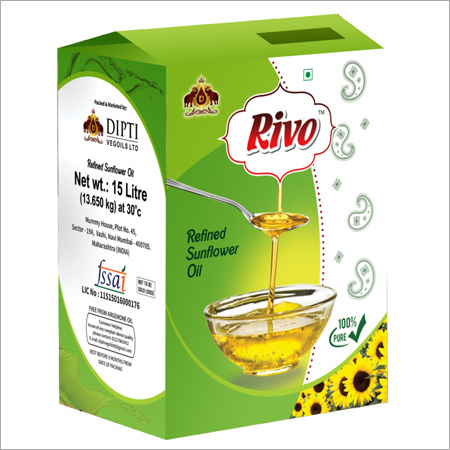 15 Ltr Jar Sunflower Oil By DIPTI VEGOILS LTD.