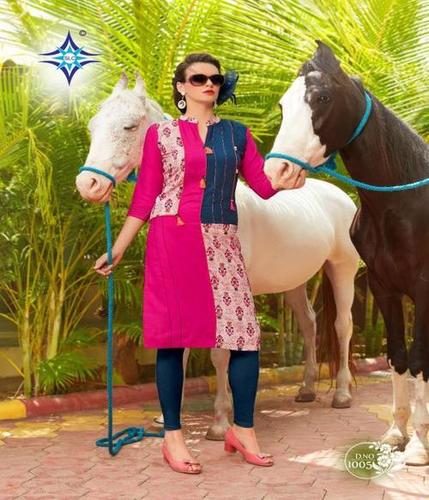 Pink Woolen Designer Kurti