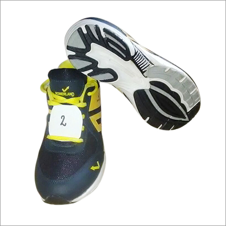 Multicolor Blue And Yellow Running Shoe