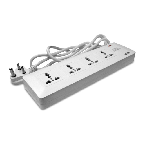 Electric Spike Guard - 4 Outlet International Socket with 1.5 Mtr Wire | Surge Protection, Switch, Neon Indicator, Easy Installation, Long Lasting Quality