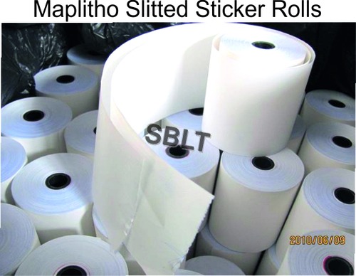 Maplitho Slitted Sticker Rolls