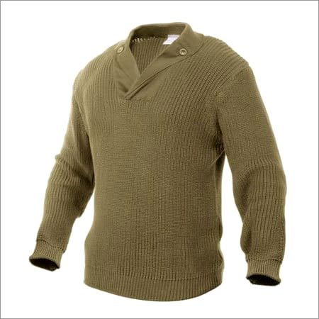Brown Military Sweater