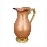 Pure Copper Hammered Luxury Mughal Jug