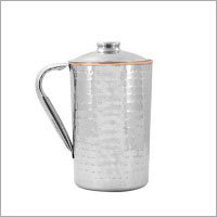 Copper SS Hammered Jug