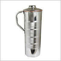 Copper Steel Long Jug with Silver Touch Lines