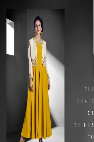 Yellow Designer Kurtis
