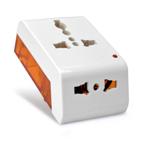 Universal Travel Adaptor - Premium Quality, 3 Pin Multi Plug with LED | Versatile Application, Rated Voltage 240V, Elegant White Design
