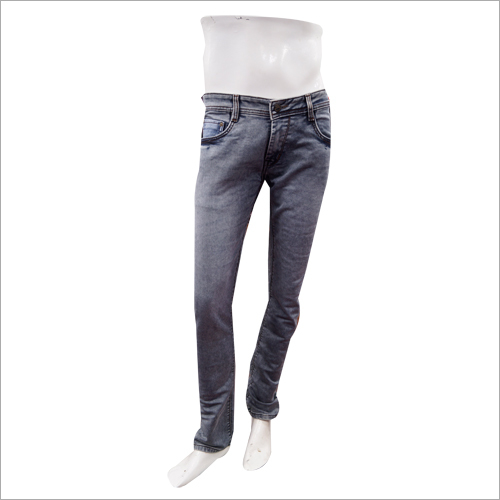 Grey Mens Narrow Jeans