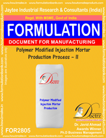 Polymer Modified Injection Mortar Production Process AcA A II